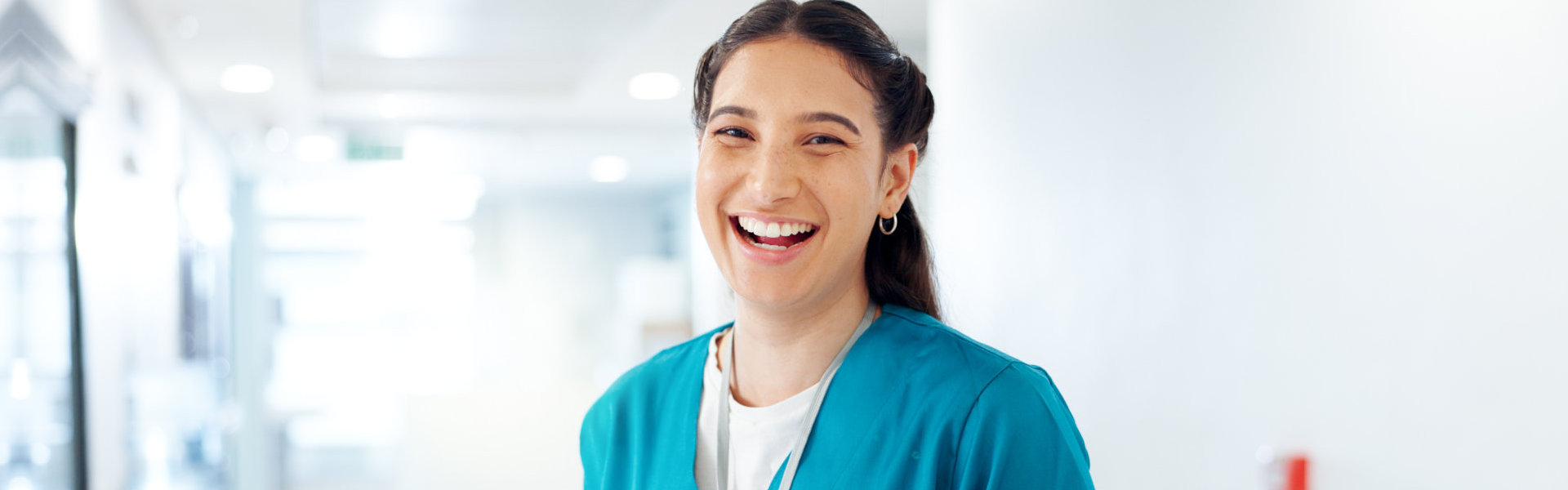 nurse smiling